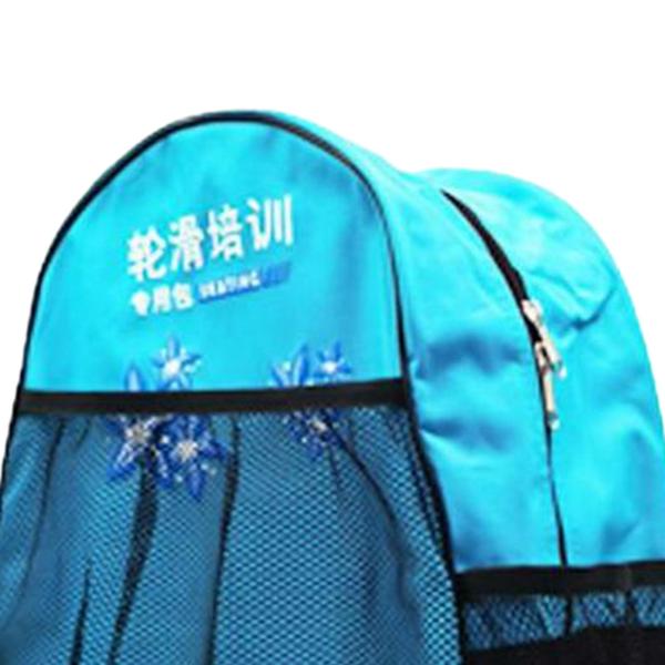 ローラースケートバックパックローラースケートアクセサリー耐久性のあるスケート収納袋ブルー