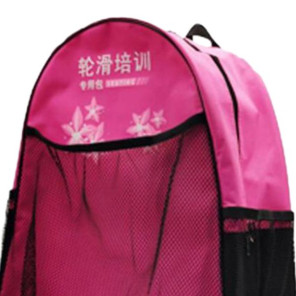 ローラースケートバックパックローラースケートアクセサリー耐久性のあるスケート収納袋ピンク
