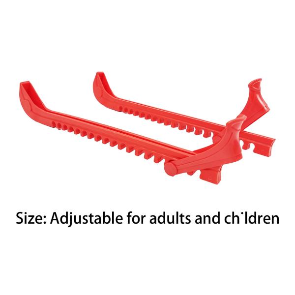 アイススケートガード 2個 ユニバーサルアイスフィギュアスケート アイススケートプロテクター レッド