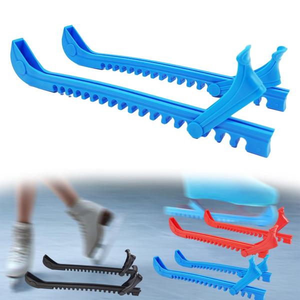 アイススケートガード 2個 ユニバーサルアイスフィギュアスケート アイススケートプロテクター ブルー