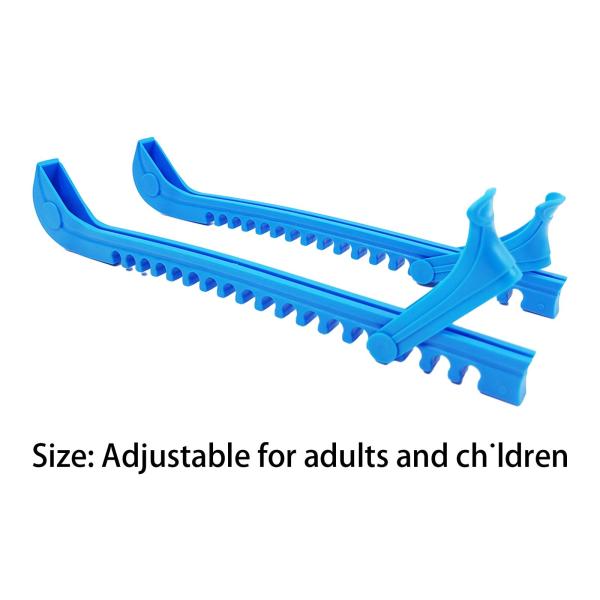 アイススケートガード 2個 ユニバーサルアイスフィギュアスケート アイススケートプロテクター ブルー