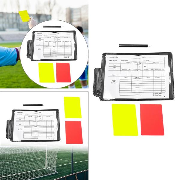 サッカー審判カードセット ウォレット付き ホッケートレーニング バレーボールフットボール スタイルA用