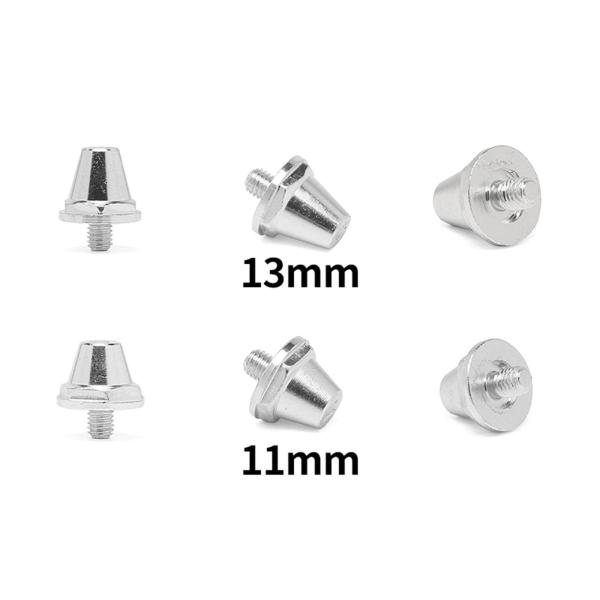 12x フットボール ブーツ スパイク 耐久性のある交換用スパイク 競技トレーニング用 11mm 13mm