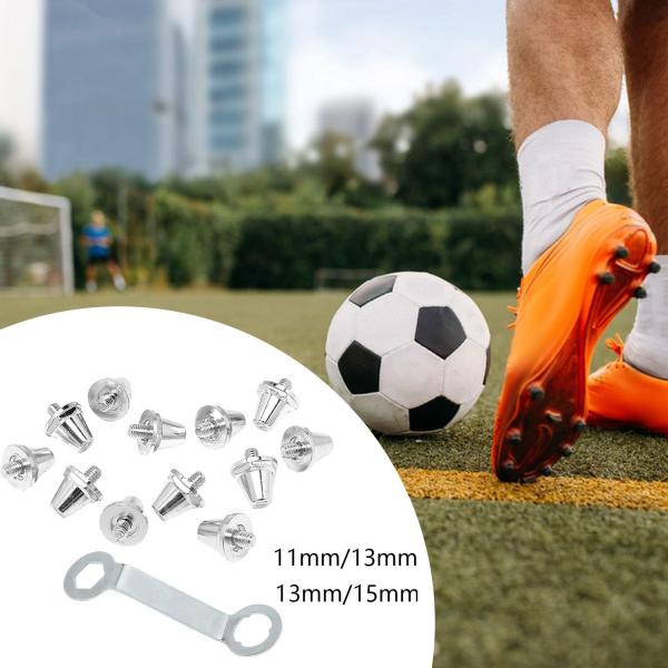 12x フットボール ブーツ スパイク 耐久性のある交換用スパイク 競技トレーニング用 11mm 13mm