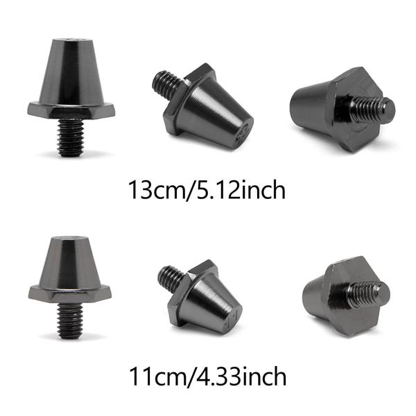 12x サッカーブーツスタッド サッカースタッド 11mm 13mm プロフェッショナルスレッドネジ 直径 5mm 交換用スパイク 屋内屋外
