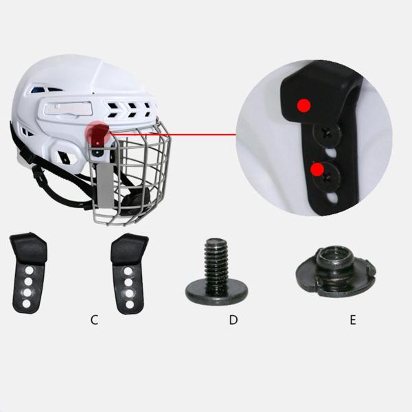 アイスホッケーヘルメット修理便利なヘルメットハードウェアスポーツサッカー野球ネジ修正制限フック