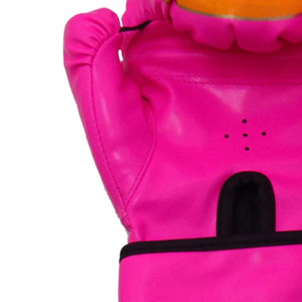 2 ペアの子供用ボクシンググローブフィットネスエクササイズMMAムエタイヘビーバッググローブピンクとブラック