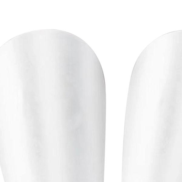 2 個ミニサッカーすね当て保護サッカー用品子供スポーツ S ホワイト 10 センチメートル x 6 センチメートル