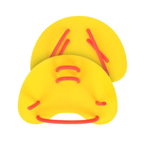 水泳用ハンドパドル グローブ 水生フィットネス 水泳用品 スイムパドル イエロー