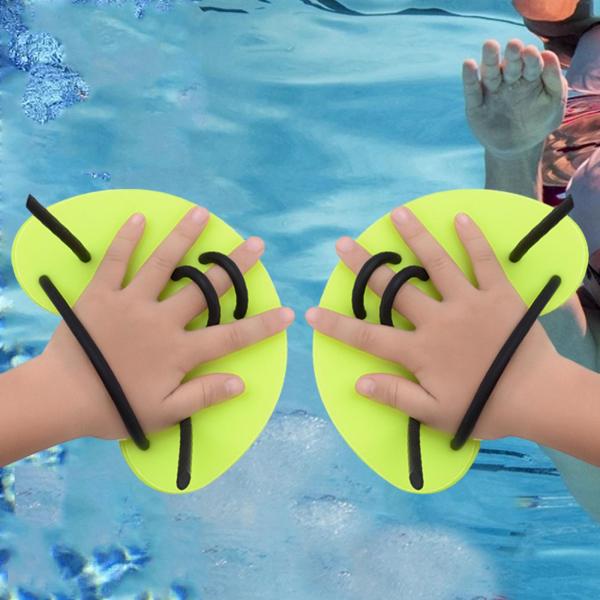 水泳用ハンドパドル グローブ 水生フィットネス 水泳用品 スイムパドル グリーン