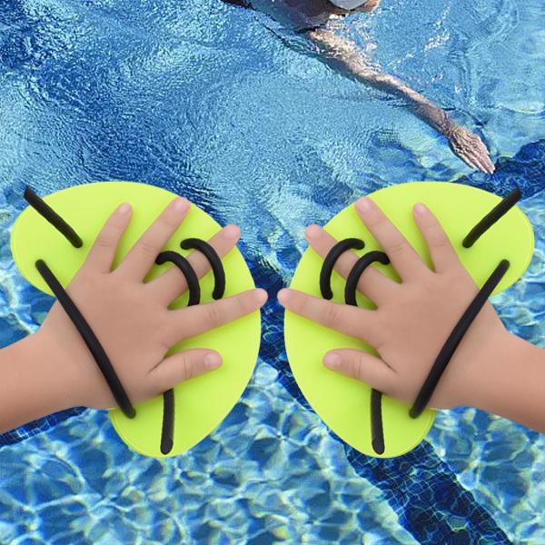 水泳用ハンドパドル グローブ 水生フィットネス 水泳用品 スイムパドル グリーン