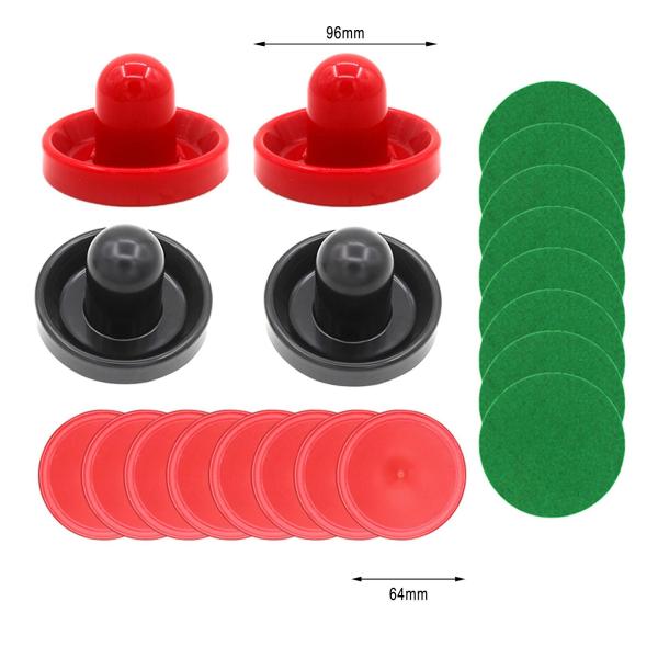 1 セットミニエアホッケープッシャーとエアホッケーパック 96mm ゴールハンドルパドルスタイル C