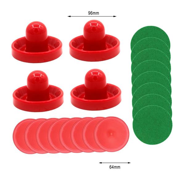 1 セットミニエアホッケープッシャーとエアホッケーパック 96mm ゴールハンドルパドルスタイル D