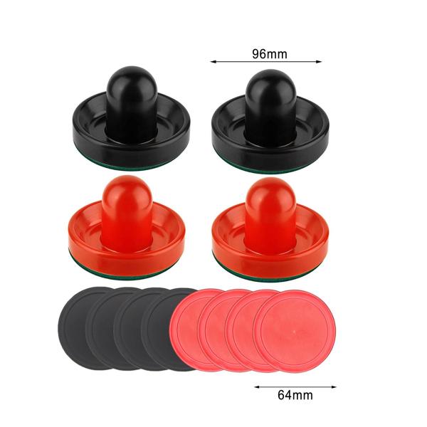 エアホッケープッシャーとパック ホームテーブルホッケー用エアホッケーパドル ファミリースタイルG