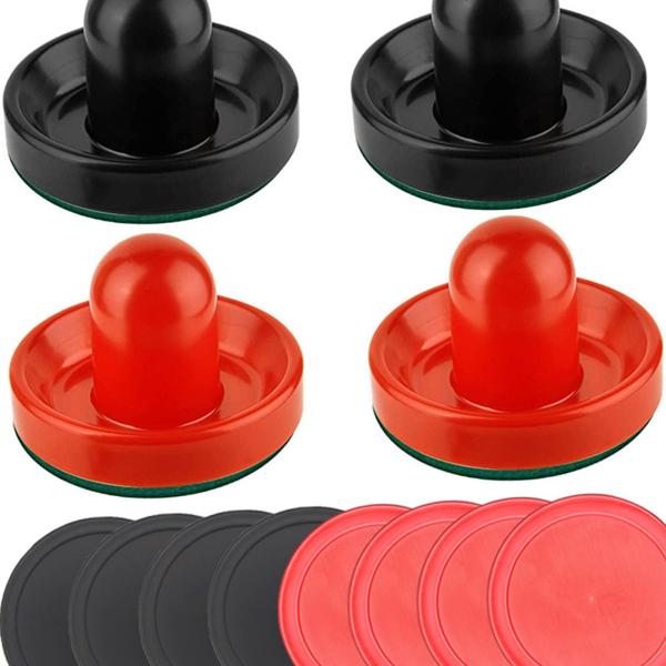 エアホッケープッシャーとパック ホームテーブルホッケー用エアホッケーパドル ファミリースタイルG