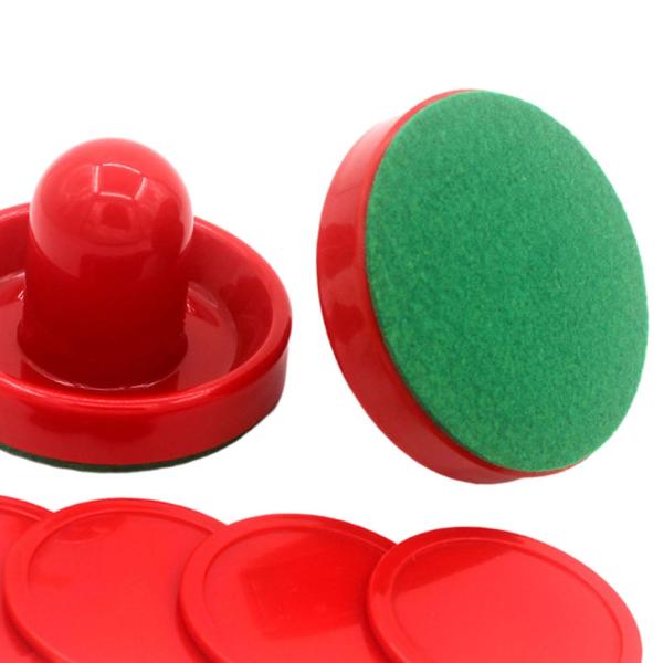 1 セットのミニエアホッケープッシャーとエアホッケーパック小型ホッケーパドル 2 レッドプッシャー