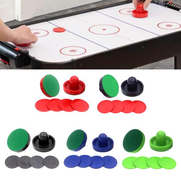 1 セットのミニエアホッケープッシャーとエアホッケーパック小型ホッケーパドル 2 レッドプッシャー