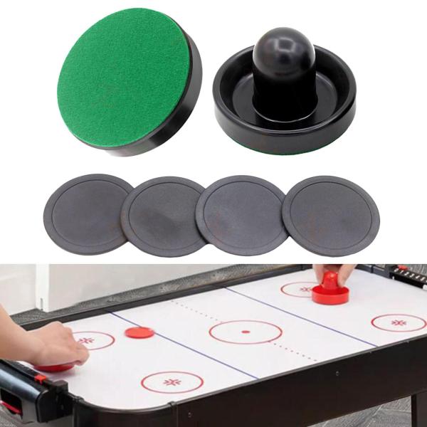1 セットミニエアホッケープッシャーとエアホッケーパック小型ホッケーパドル 2 黒プッシャー