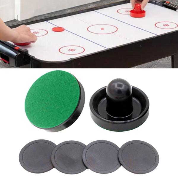 1 セットミニエアホッケープッシャーとエアホッケーパック小型ホッケーパドル 2 黒プッシャー
