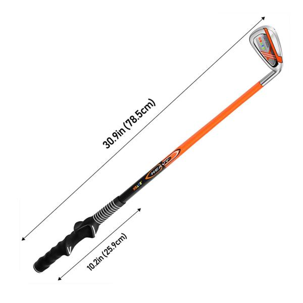 オレンジ ゴルフクラブアイアン レディース  クラブ 7 アイアン ステンレススチール