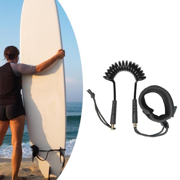 ブラック サーフボードリーシュ サーフボード リーシュ スタンドアップ パドルボード リーシュ
