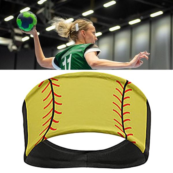 スポーツ ヘアバンド アスレチック ヘッドバンド 吸汗性ヘッドバンド ランニング ヘッドバンド ソフトボール イエロー
