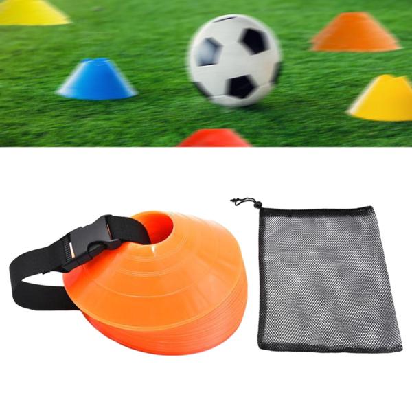 アジリティ サッカー コーン サッカー トレーニング コーン ランニング ドリル用 屋内 屋外 40個 オレンジ