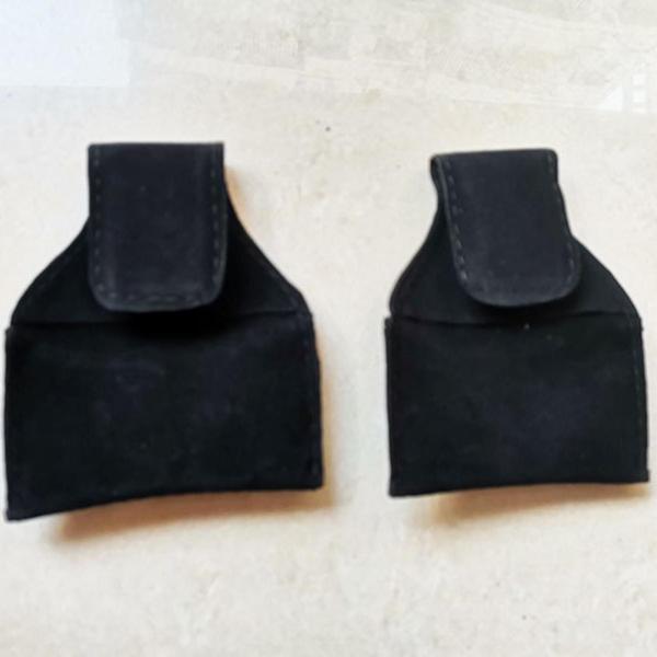 チョークホルダーポーチバッグ PUレザー スヌーカー プール コンパクト ビリヤード アクセサリー