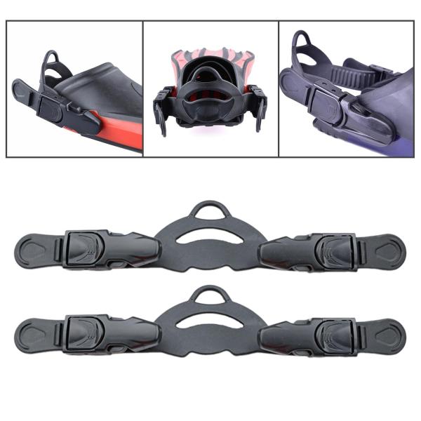 フィンフリッパーストラップ クイックリリースフットウェアフィンヒール 水泳用 屋外用 20mm スタイル B 2個