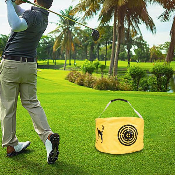  ゴルフスイングバッグ トレーニング ゴルフスイングトレーナー トレーニング エクササイズ 屋外用 イエロー