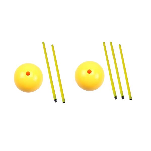 フットボール サイン ロッド 取り外し可能 ポータブル ベース付き サッカー アジリティ トレーニング ポール 1 メートル