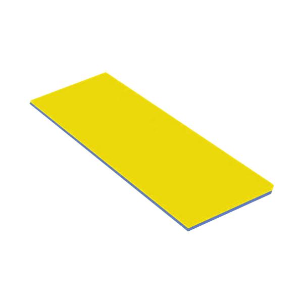 ウォーターフロートマット 2層 プレイフロートマットレス スイミングプール ボート パーティー用 イエロー ブルー