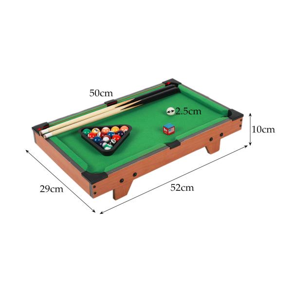子供用ビリヤードテーブルセットゲームおもちゃ耐久性のあるチョーク、ラッキングトライアングルレジャータイム卓上ビリヤードデスクトップスヌーカー親子用
