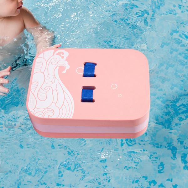 バックフロート プールエクササイズ器具 防水 水泳トレーナー 厚手水泳フォーム ピンク 20x8x27cm