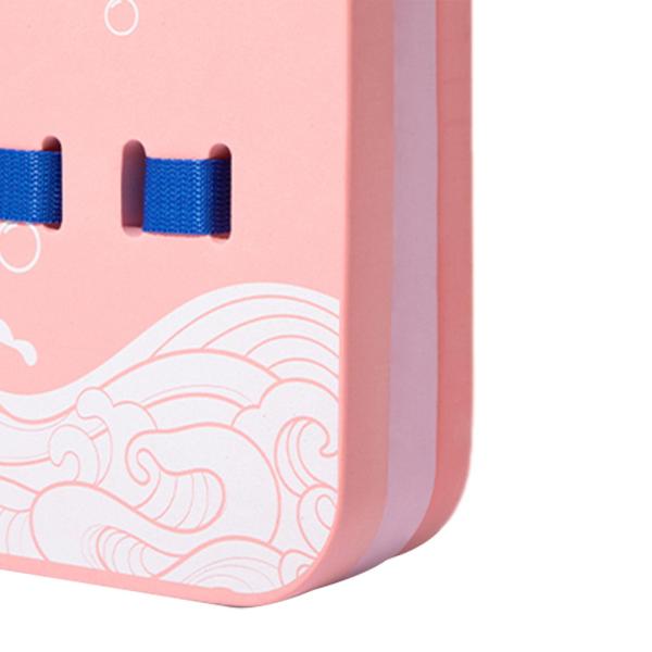 バックフロート プールエクササイズ器具 防水 水泳トレーナー 厚手水泳フォーム ピンク 20x8x27cm