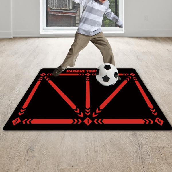 サッカー  トレーニング マット カーペット サッカー トレーニング マット 家庭用 子供用 レッド