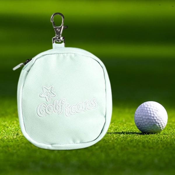 ゴルフボールウエストバッグ収納容器ゴルフ収納ポケットスポーツアウトドア用グリーン