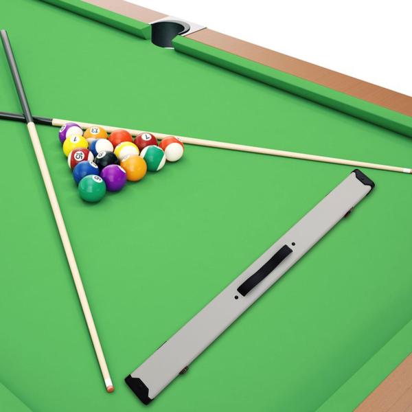ビリヤード プール ケース アクセサリー バット 2 本 シャフト 2 本付き ハード ビリヤード 収納ボックス ホワイト