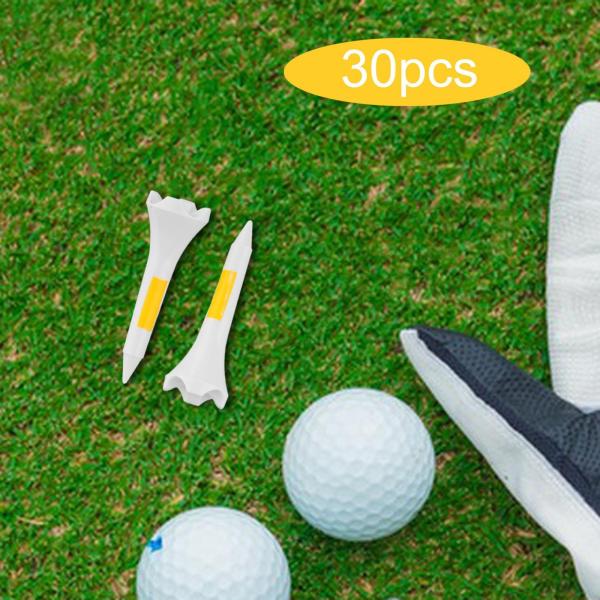 30ピース PP ゴルフティー ゴルフホルダー 練習ツール 再利用可能 柔軟 安定 ゴルフボールティー ゴルフティー エクササイズ トレーニング用｜stk-shop｜02