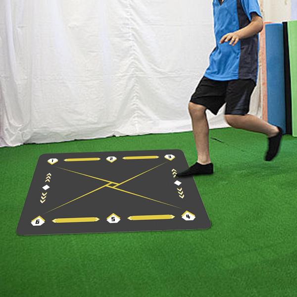 サッカー  トレーニング マット ミニ アスリート サッカー愛好家 子供用 ダークグレー イエロー