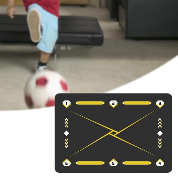 サッカー  トレーニング マット ミニ アスリート サッカー愛好家 子供用 ダークグレー イエロー