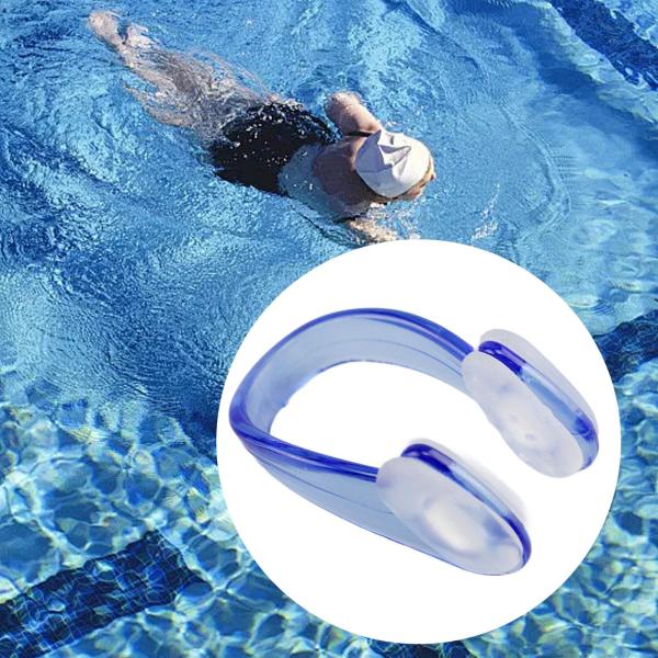 水泳用ノーズ プラグインノーズ 防水 水泳練習 ダイビング初心者用 ブルー