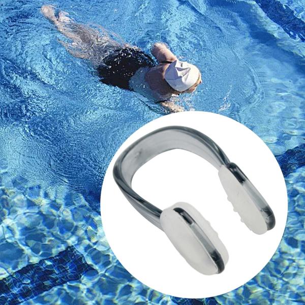 スイミングノーズ プラグインノーズ 防水 水泳練習 ダイビング初心者用 ブラック