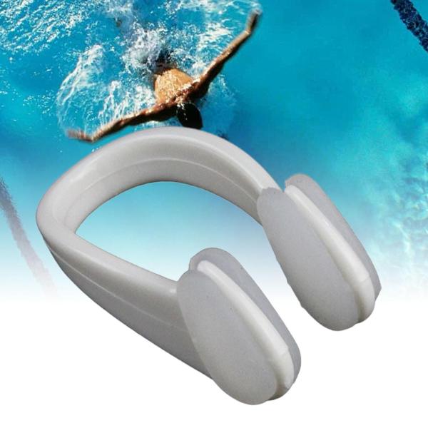 水泳用ノーズ プラグインノーズ 防水 水泳練習 ダイビング初心者用 ホワイト