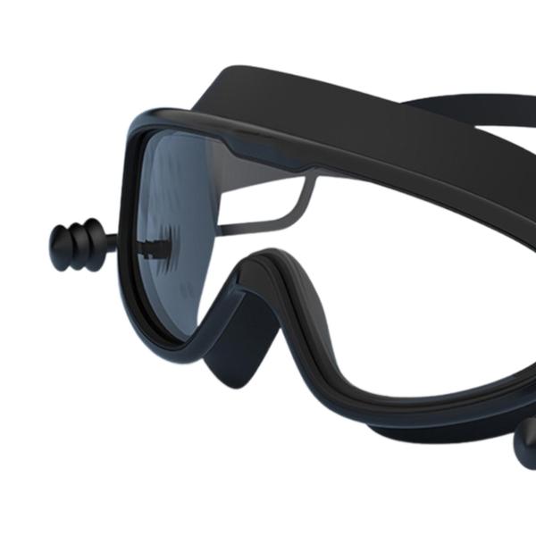 水泳用ゴーグル 耳栓付き 曇り止め 広視野 ビーチ スポーツ 水泳用メガネ スタイル A