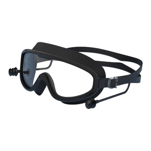 水泳用ゴーグル 耳栓付き 曇り止め 広視野 ビーチ スポーツ 水泳用メガネ スタイル A