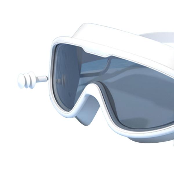 水泳用ゴーグル 耳栓付き 曇り止め 広視野 ビーチ スポーツ 水泳用メガネ スタイル D