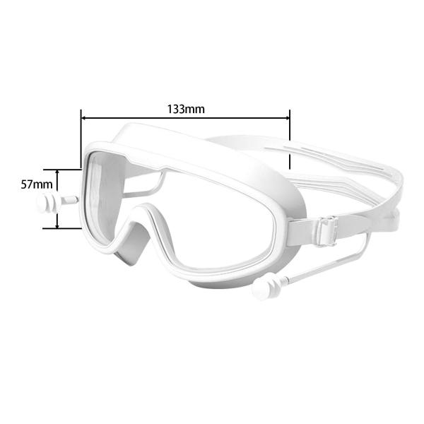 水泳用ゴーグル 耳栓付き 曇り止め 広視野 ビーチ スポーツ 水泳用メガネ スタイル G
