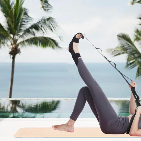 ストレッチストラップ 靭帯ストレッチャーベルト ストレッチバンド 足首靭帯ストラップ ヨガストラップ ストレッチエクササイズ ホームジム用