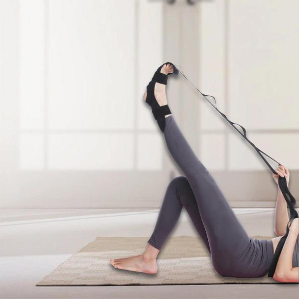 ストレッチストラップ 靭帯ストレッチャーベルト ストレッチバンド 足首靭帯ストラップ ヨガストラップ ストレッチエクササイズ ホームジム用